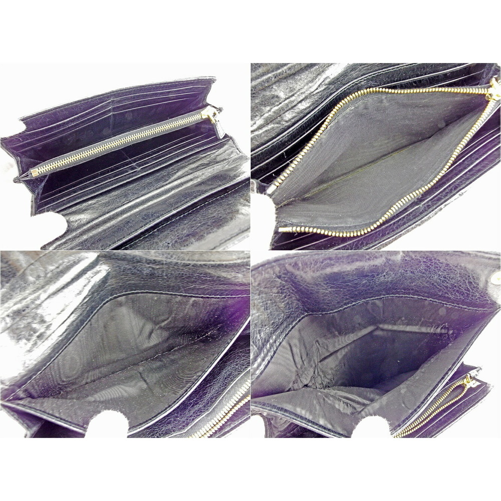 Miu Miu zipper Wallet leather accessory Matelass Black long - Picture 6 of 6